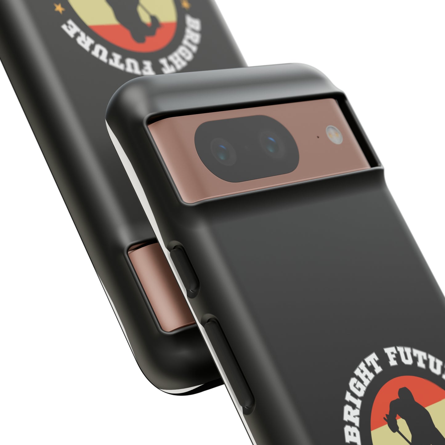 Bright Future phone case - GoBoi Store - Didn't quite make it to the NHL? No worries, neither did we. But hey, at least we've got these awesome phone cases to console us. Who needs the pros when you've got style like this? Materials: 100% polycarbonate (shell), 100% TPU (lining) Dual layer case for extra durability and protection Supports wireless charging (not including MagSafe) Stylish matte finish Clear, open ports for connectivity