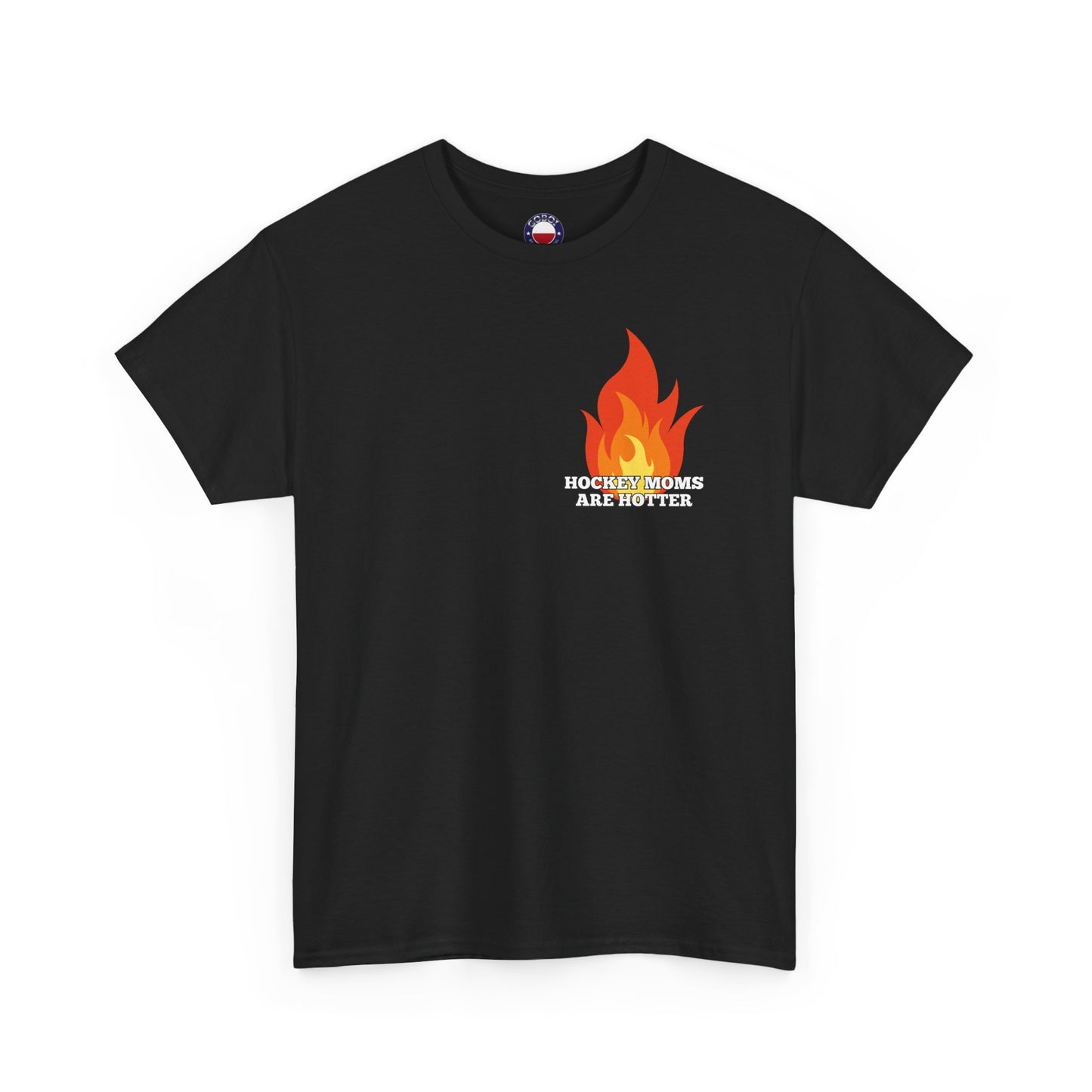 Hockey Moms Are Hotter tee - GoBoi Store - For all who love and admire these hot creatures, join us in honoring the fierce and fabulous Hockey Moms who bring the heat to every game.