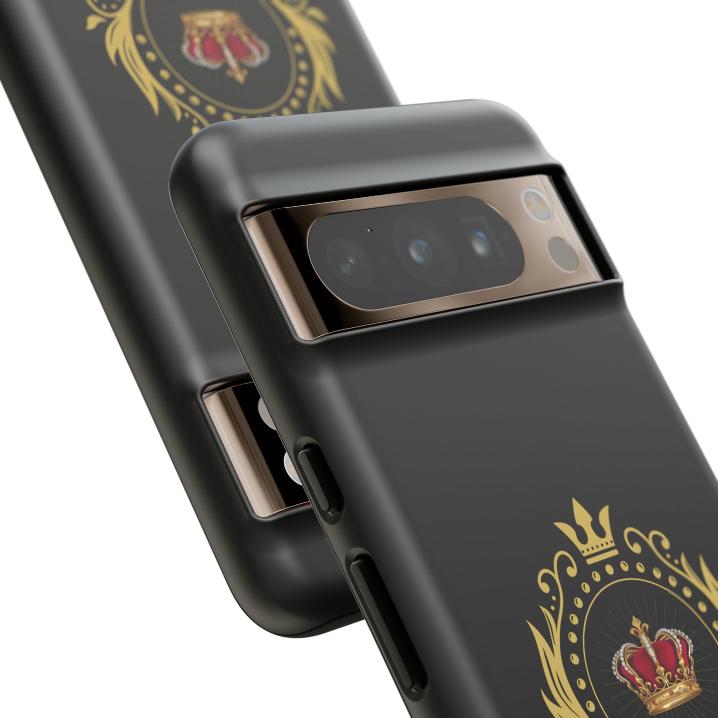 Rinkside Queen phone case - GoBoi Store - Every hockey queen deserves a crown – and our phone cases are fit for royalty. Reveal your zeal. With style like this, ruling the rink is just the beginning. Materials: 100% polycarbonate (shell), 100% TPU (lining) Dual layer case for extra durability and protection Supports wireless charging (not including MagSafe) Stylish matte finish Clear, open ports for connectivity