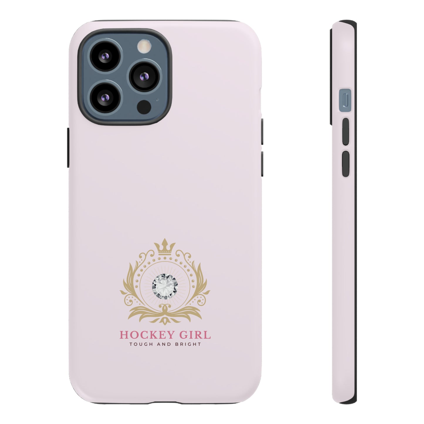 Hockey Girl phone case - GoBoi Store - Hockey girls are like diamonds – tough, brilliant, and always shining bright on the ice. And our phone cases make you feel just as precious every time you hold them. Who needs a diamond-studded stick when you've got style like this? Materials: 100% polycarbonate (shell), 100% TPU (lining) Dual layer case for extra durability and protection Supports wireless charging (not including MagSafe) Stylish matte finish Clear, open ports for connectivity