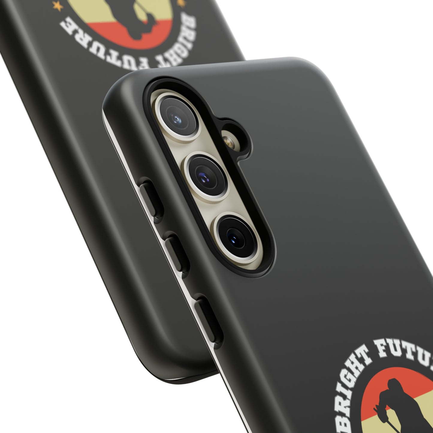 Bright Future phone case - GoBoi Store - Didn't quite make it to the NHL? No worries, neither did we. But hey, at least we've got these awesome phone cases to console us. Who needs the pros when you've got style like this? Materials: 100% polycarbonate (shell), 100% TPU (lining) Dual layer case for extra durability and protection Supports wireless charging (not including MagSafe) Stylish matte finish Clear, open ports for connectivity