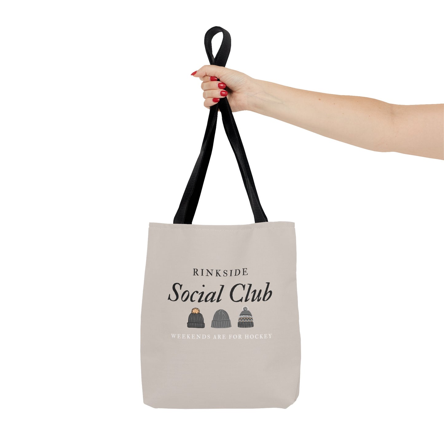 Social Club tote bag - GoBoi Store - Welcome to the Rinkside Social Club! Join us in the heart of the hockey community, where friendships are forged and memories are made.