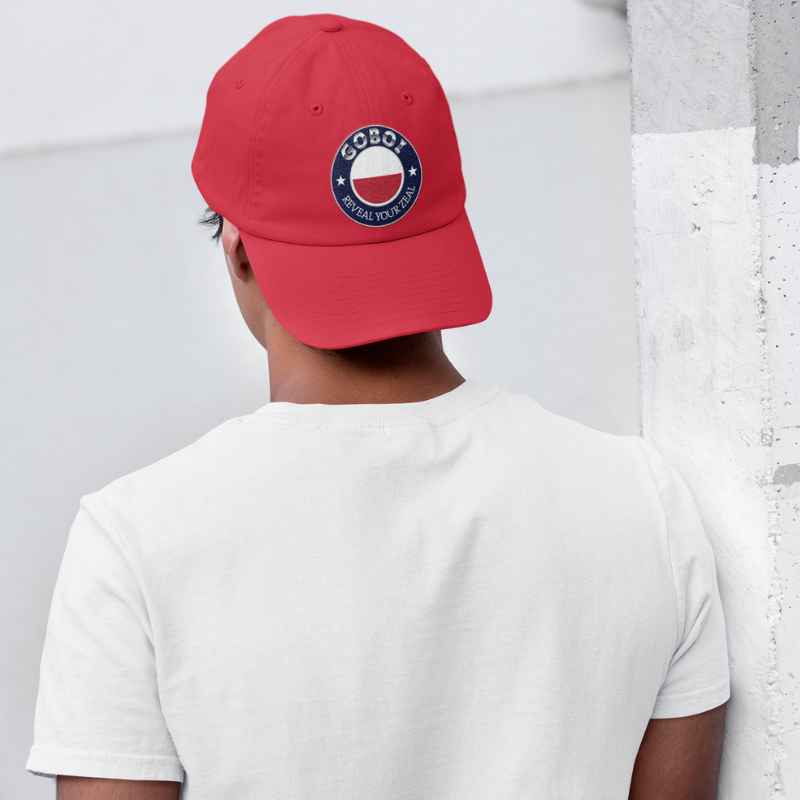 GoBoi Logo cap - GoBoi Store - From innovative designs to sporty sophistication, our logo products are the perfect choice for those who appreciate the finer things in life. Materials: 100% bio-washed chino twill cotton (hat), 100% PU leather (patch) Unstructured, six-panel, low-profile Pre-curved bill Hand-wash only