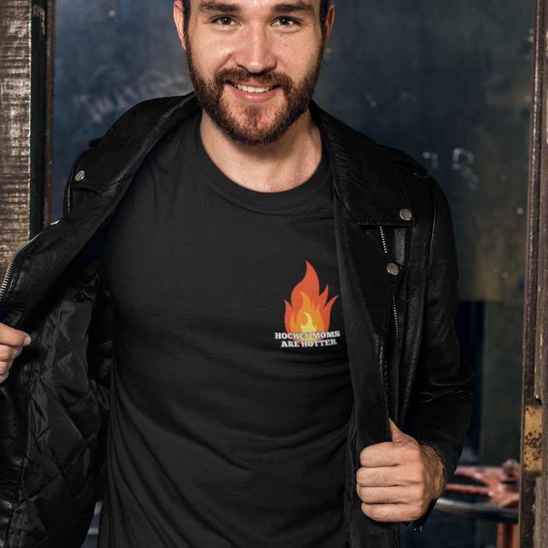 Hockey Moms Are Hotter tee - GoBoi Store - For all who love and admire these hot creatures, join us in honoring the fierce and fabulous Hockey Moms who bring the heat to every game.