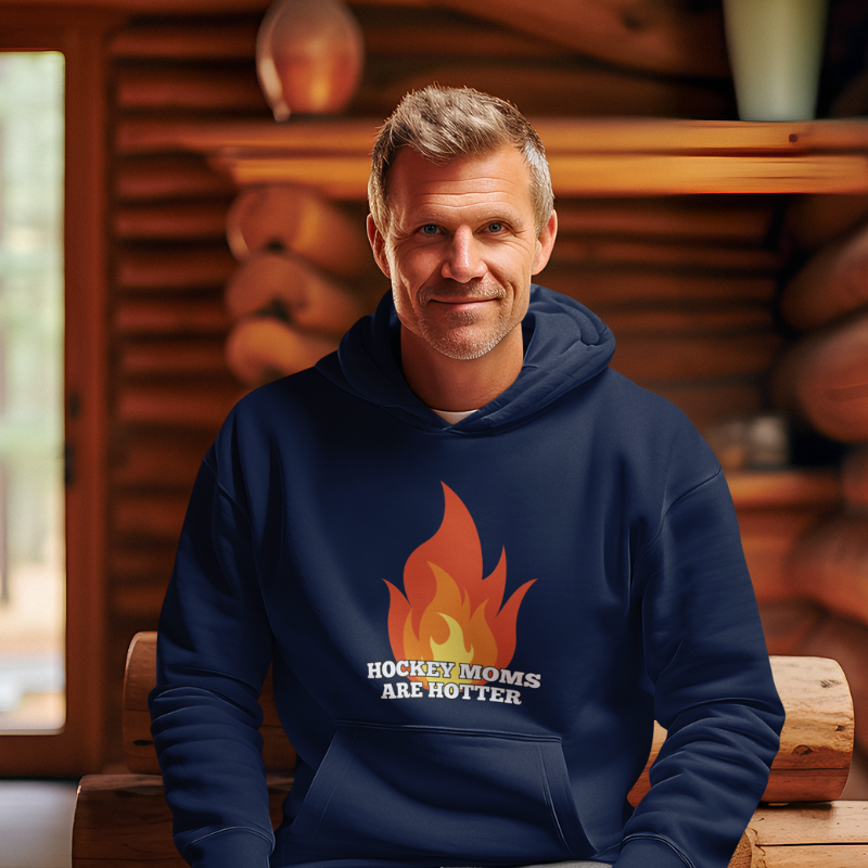 Hockey Moms Are Hotter hoodie - GoBoi Store - For all who love and admire these hot creatures, join us in honoring the fierce and fabulous Hockey Moms who bring the love and passion to every game. This hoodie is made with a thick blend of cotton and polyester, it feels plush, soft and warm, a perfect choice for any cold day.