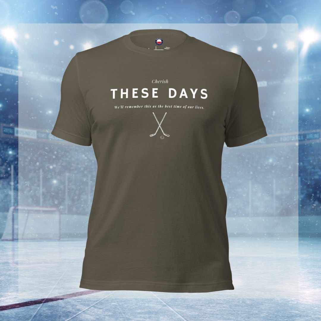 Cherish t-shirt - GoBoi Store - Cherish these days, because the early mornings, the road trips, and the rink-side cheers will be the memories we’ll treasure forever. Years from now, we’ll look back and remember this as the best time of our lives—so wear it with pride, a smile and love! This t-shirt is everything you've dreamed of and more. It feels soft and lightweight, with the right amount of stretch. It's comfortable and flattering for all.
