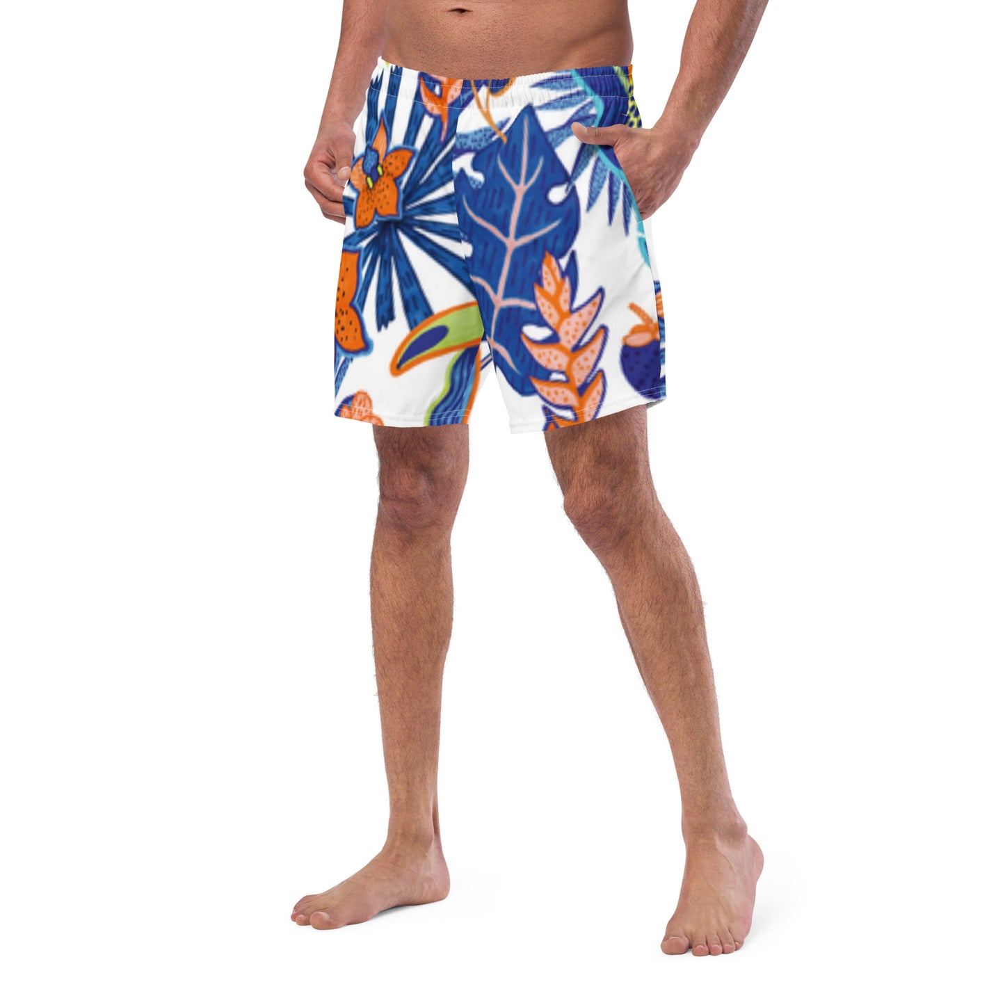 Paradise men's swim trunks - GoBoi Store -  Crafted for the adventurous soul, these trunks boast a juicy, delicious design that's as refreshing as an island breeze. With their comfortable fit and vibrant style, they're the ultimate choice for making a statement by the pool or beach.