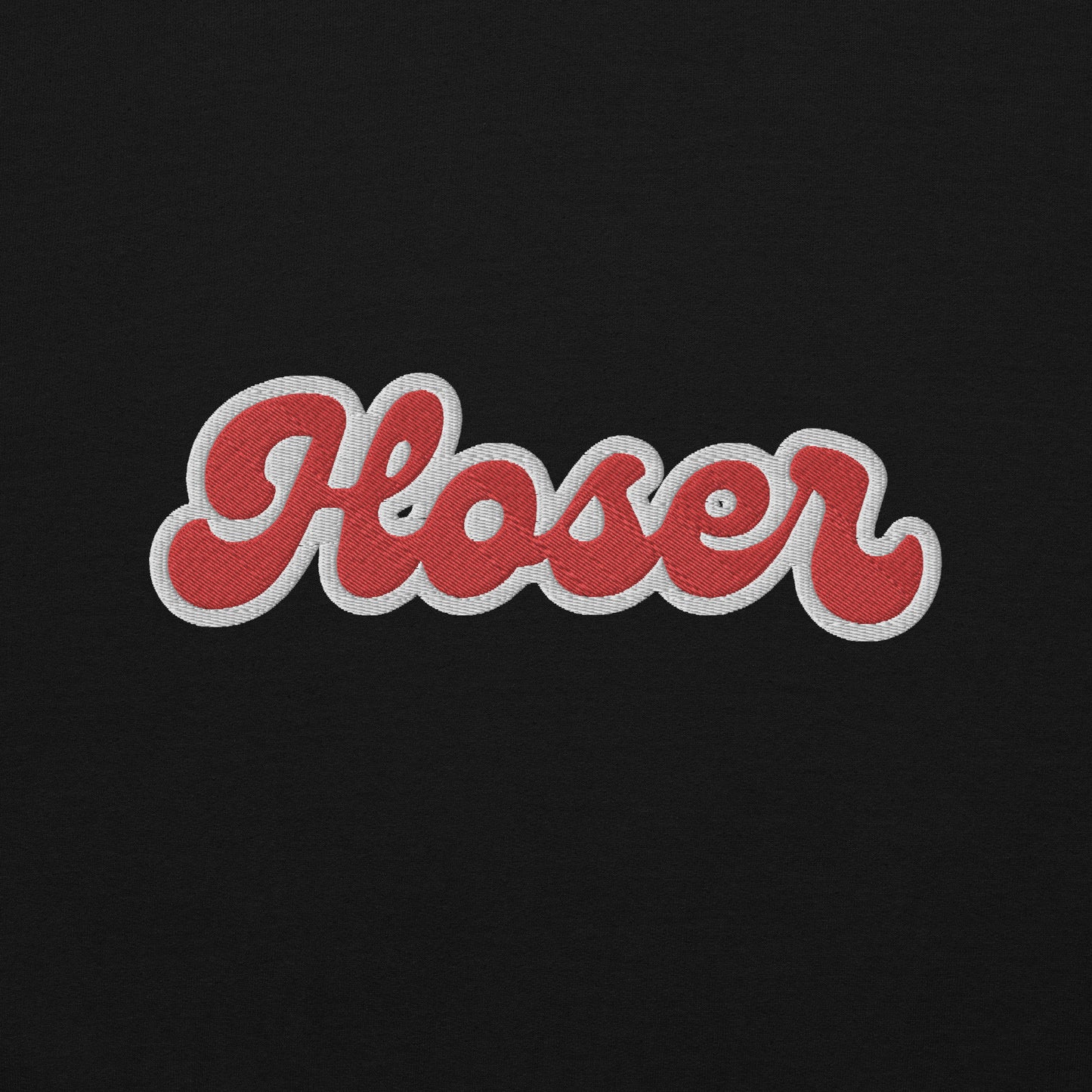 Hoser Embroidered Sweatshirt - GoBoi Store - For rink rats who can handle the chirps. Wear it like a badge, eh? A sturdy and warm sweatshirt bound to keep you warm in the colder months. Awesome embroidery. A pre-shrunk, classic fit sweater that’s made with air-jet spun yarn for a soft feel.
