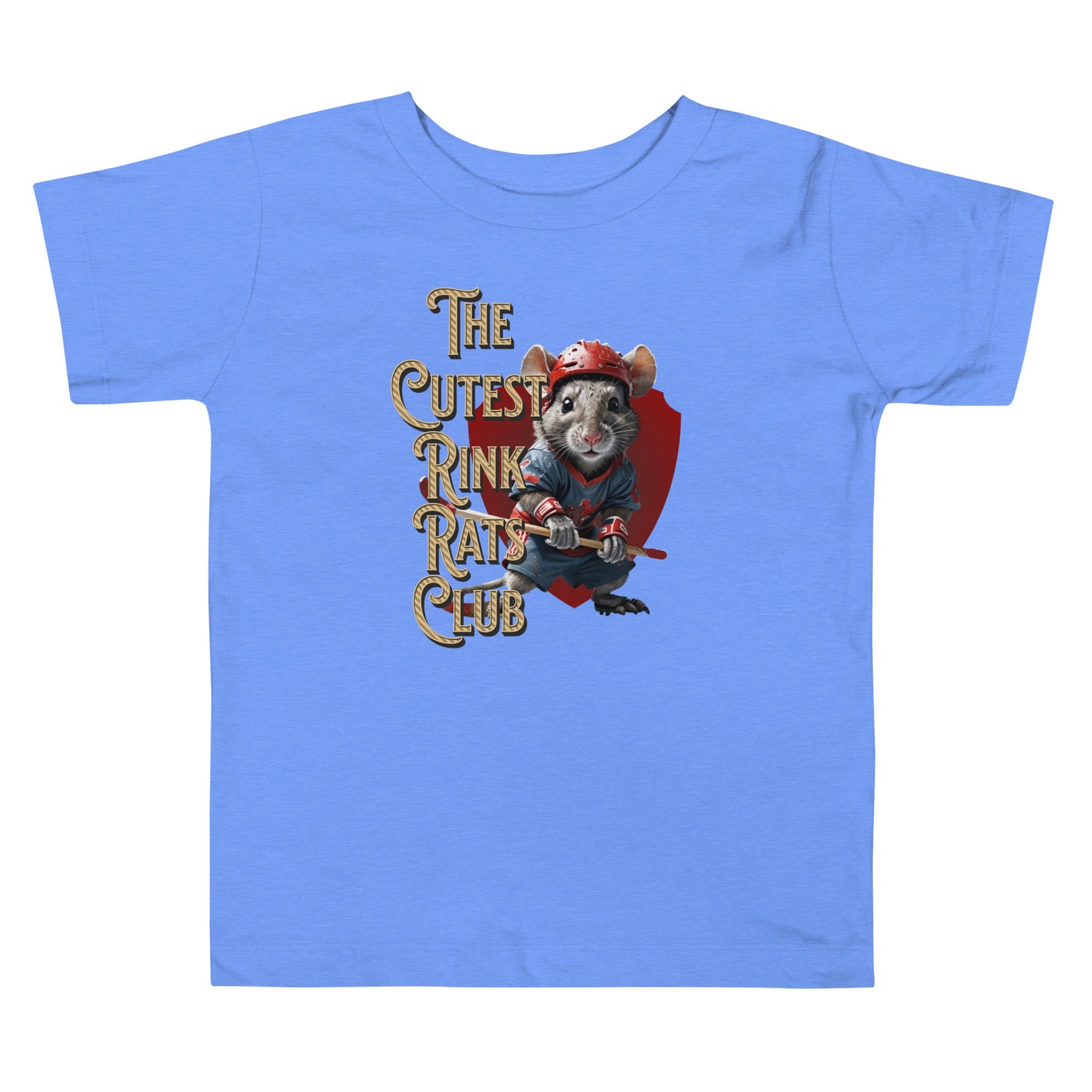 Cutest Rink Rats Club toddler tee - GoBoi Store - Let your toddler do their thing while feeling super comfy and looking extra stylish in this short-sleeve jersey t-shirt from 100% cotton with a unique print. The tee is soft, durable, and bound to become the staple of your toddler's wardrobe.