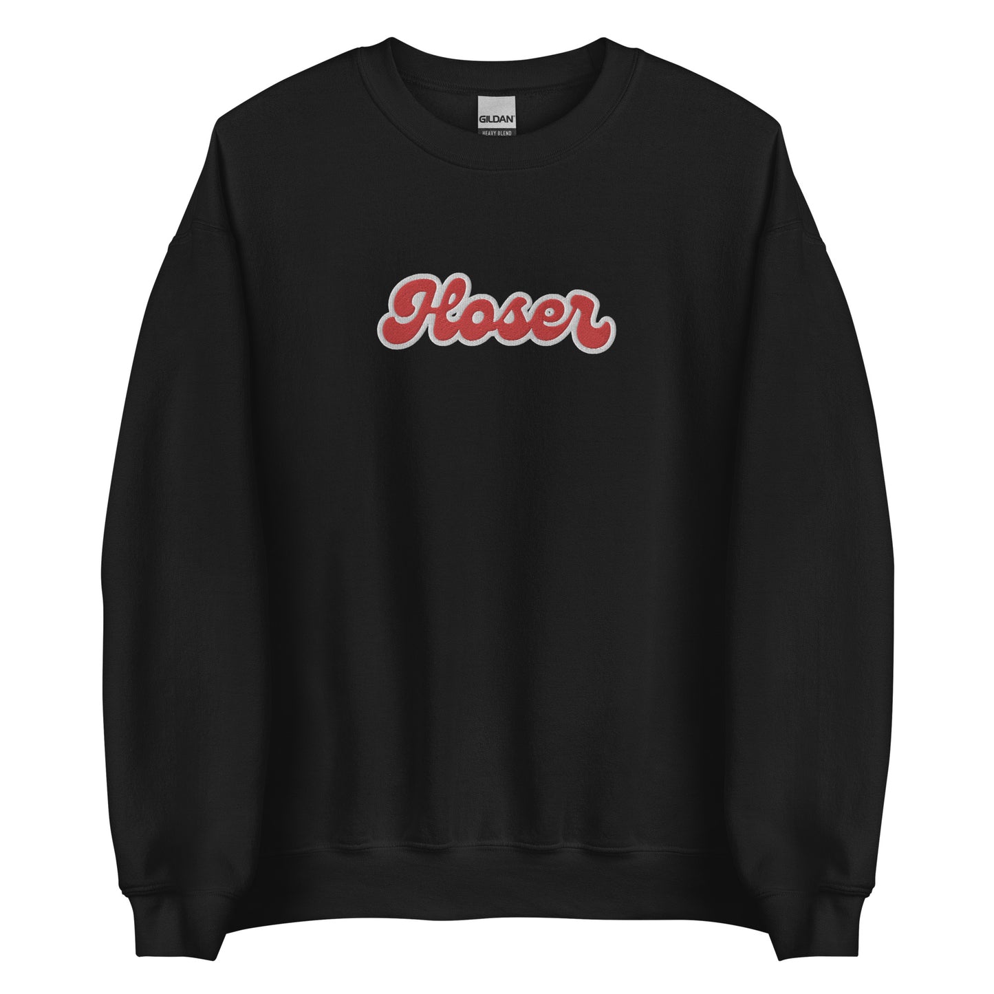 Hoser Embroidered Sweatshirt - GoBoi Store - For rink rats who can handle the chirps. Wear it like a badge, eh? A sturdy and warm sweatshirt bound to keep you warm in the colder months. Awesome embroidery. A pre-shrunk, classic fit sweater that’s made with air-jet spun yarn for a soft feel.