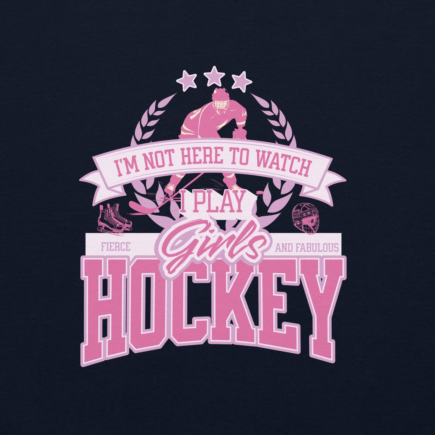 Girls Hockey Sweatshirt - GoBoi Store - Not on the sidelines—she’s here to play. And oh man, does she play with heart!A sturdy and warm sweatshirt bound to keep you warm in the colder months. A pre-shrunk, classic fit sweater that’s made with air-jet spun yarn for a soft feel.