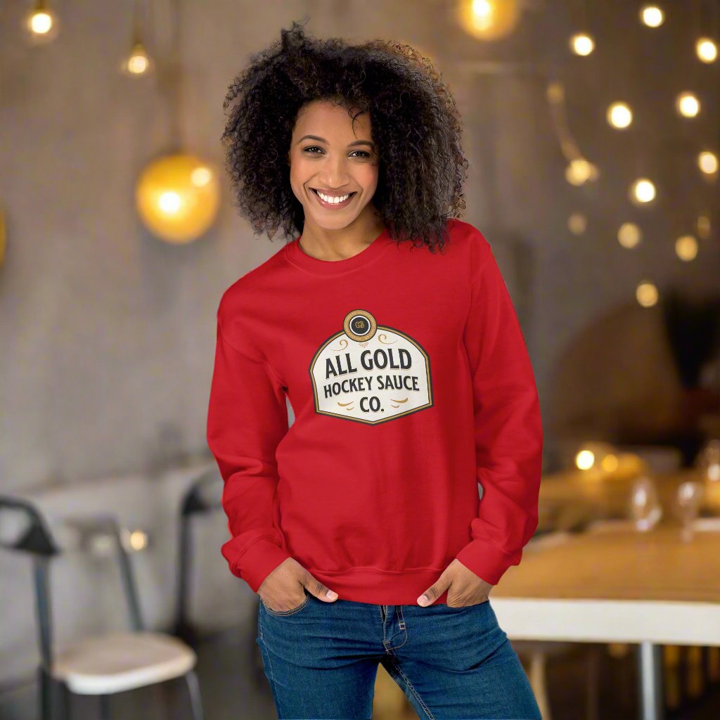 Hockey Sauce Sweatshirt - GoBoi Store - Get ready to spice up game day bursting with colorful and delicious flair. Perfect for those who know that a little flavor makes every hockey moment better!A sturdy and warm sweatshirt bound to keep you warm in the colder months. A pre-shrunk, classic fit sweater that’s made with air-jet spun yarn for a soft feel.
