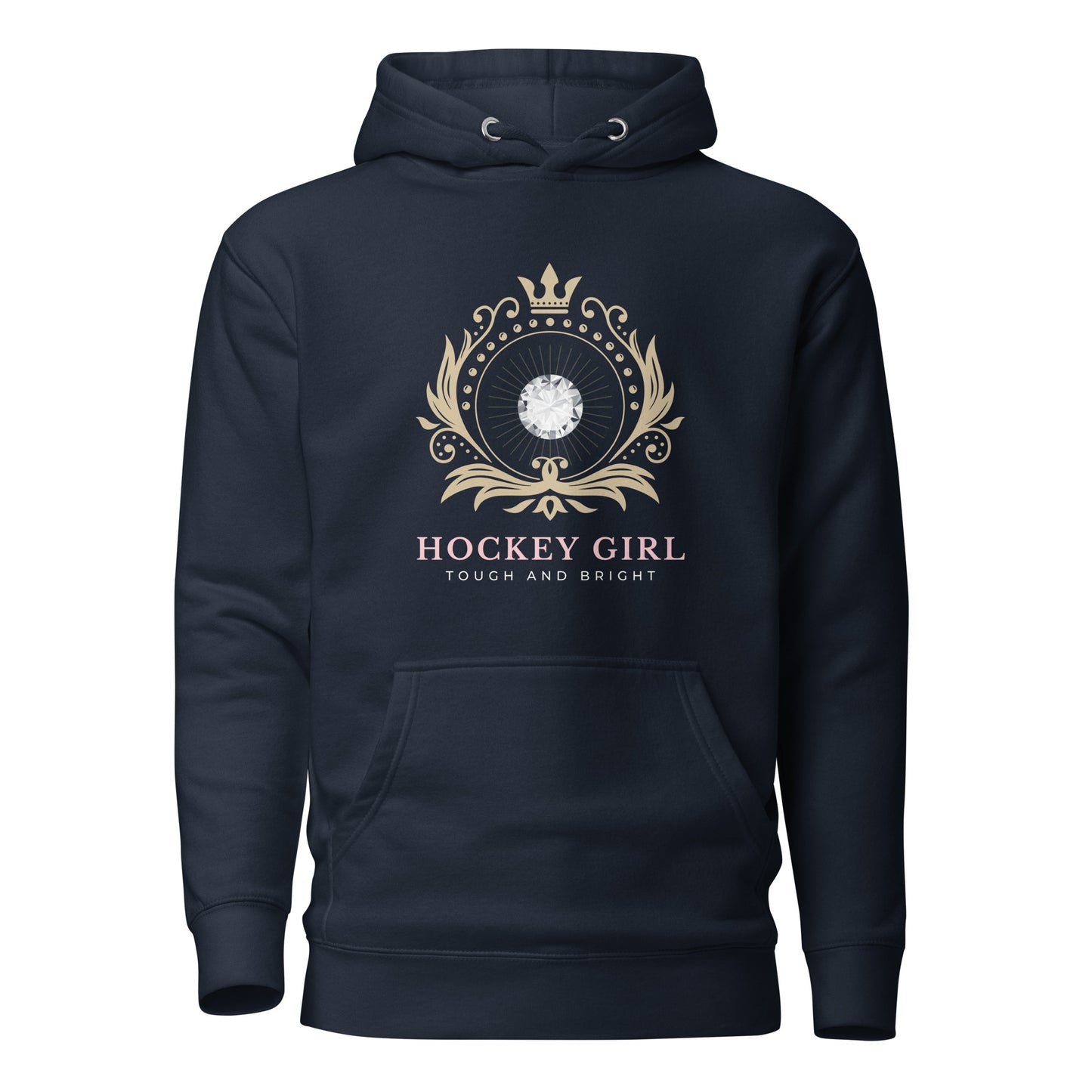 Hockey Girl hoodie - GoBoi Store - Let's face it, you're the true gems of the rink – and it's high time the world recognized your shining brilliance! This hoodie is made with a thick blend of cotton and polyester, it feels plush, soft and warm, a perfect choice for any cold day.