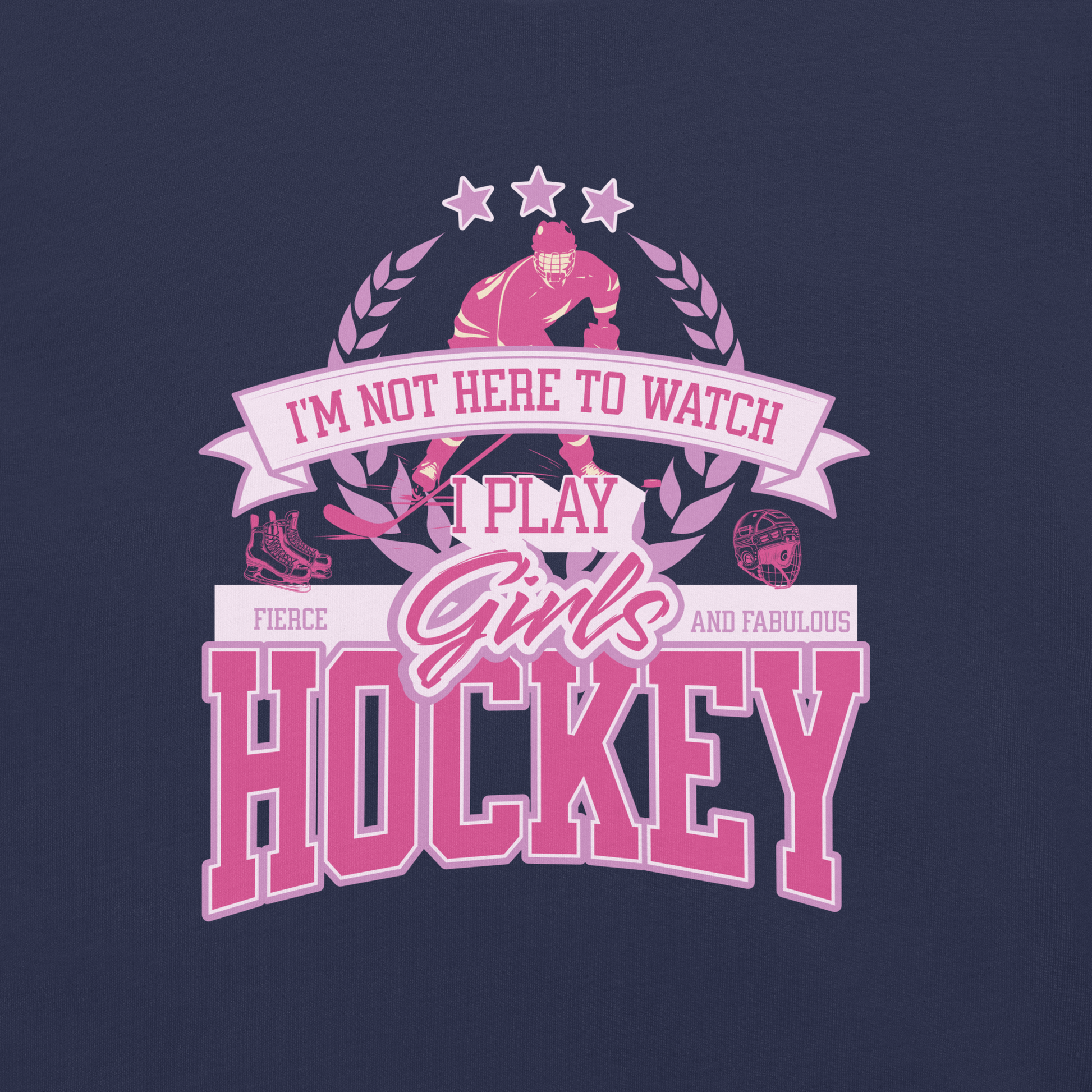 Girls Hockey tee - GoBoi Store -  Not on the sidelines—she’s here to play. And oh boy, she plays with heart on fire ❤️🔥 T-shirts are a dime a dozen, but this one stands out from the pack. It’s super soft, breathable, and has just the right amount of stretch. Need we say more?