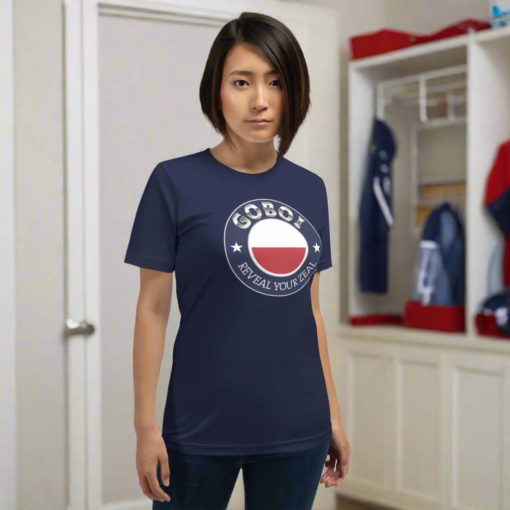 GoBoi logo t-shirt - GoBoi Store - Step into the world of timeless elegance and pure athletic spirit with our GoBoi collection.Join us in embracing the legacy of athleticism, where every stitch tells a story of determination, perseverance, and the pursuit of victory. Elevate your game with GoBoi brand wear – where quality meets class, and passion meets performance.