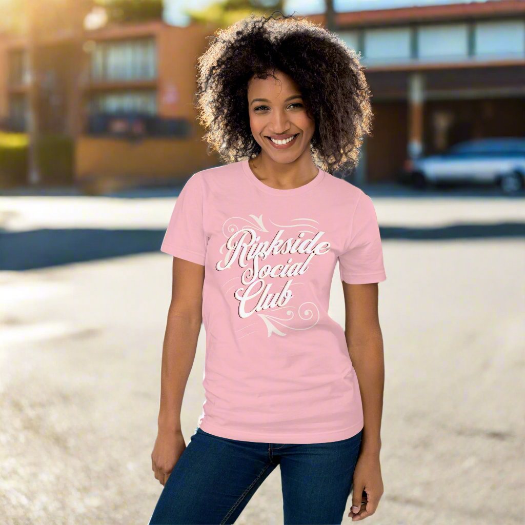 Rinkside t-shirt - GoBoi Store - Welcome to the Rinkside Social Club where the rink is more than just a place – it's a way of life! It's where lifelong friendships are forged and where the purest form of athletic life unfolds. This t-shirt is everything you've dreamed of and more. It feels soft and lightweight, with the right amount of stretch. It's comfortable and flattering for all.