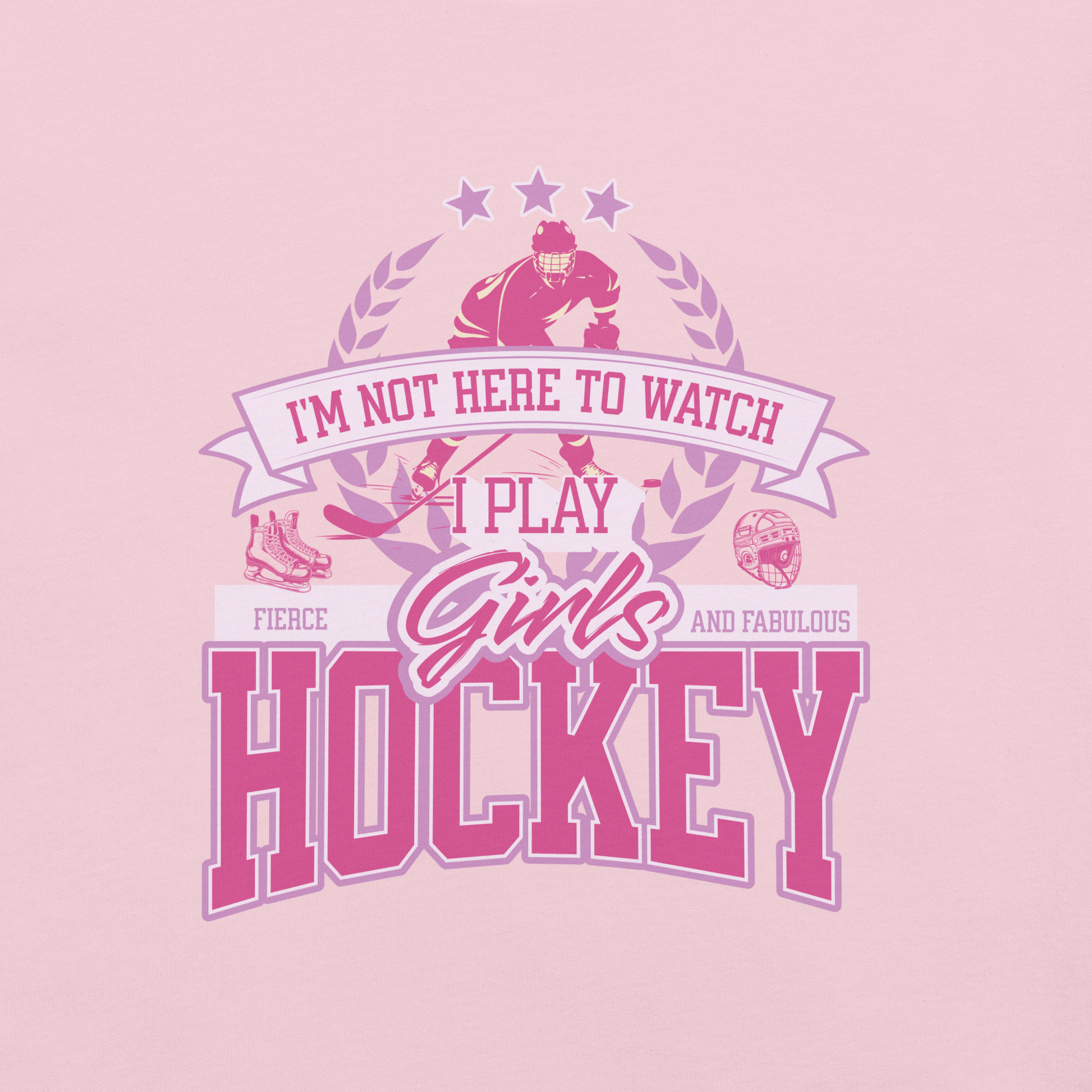 Girls Hockey tee - GoBoi Store -  Not on the sidelines—she’s here to play. And oh boy, she plays with heart on fire ❤️🔥 T-shirts are a dime a dozen, but this one stands out from the pack. It’s super soft, breathable, and has just the right amount of stretch. Need we say more?