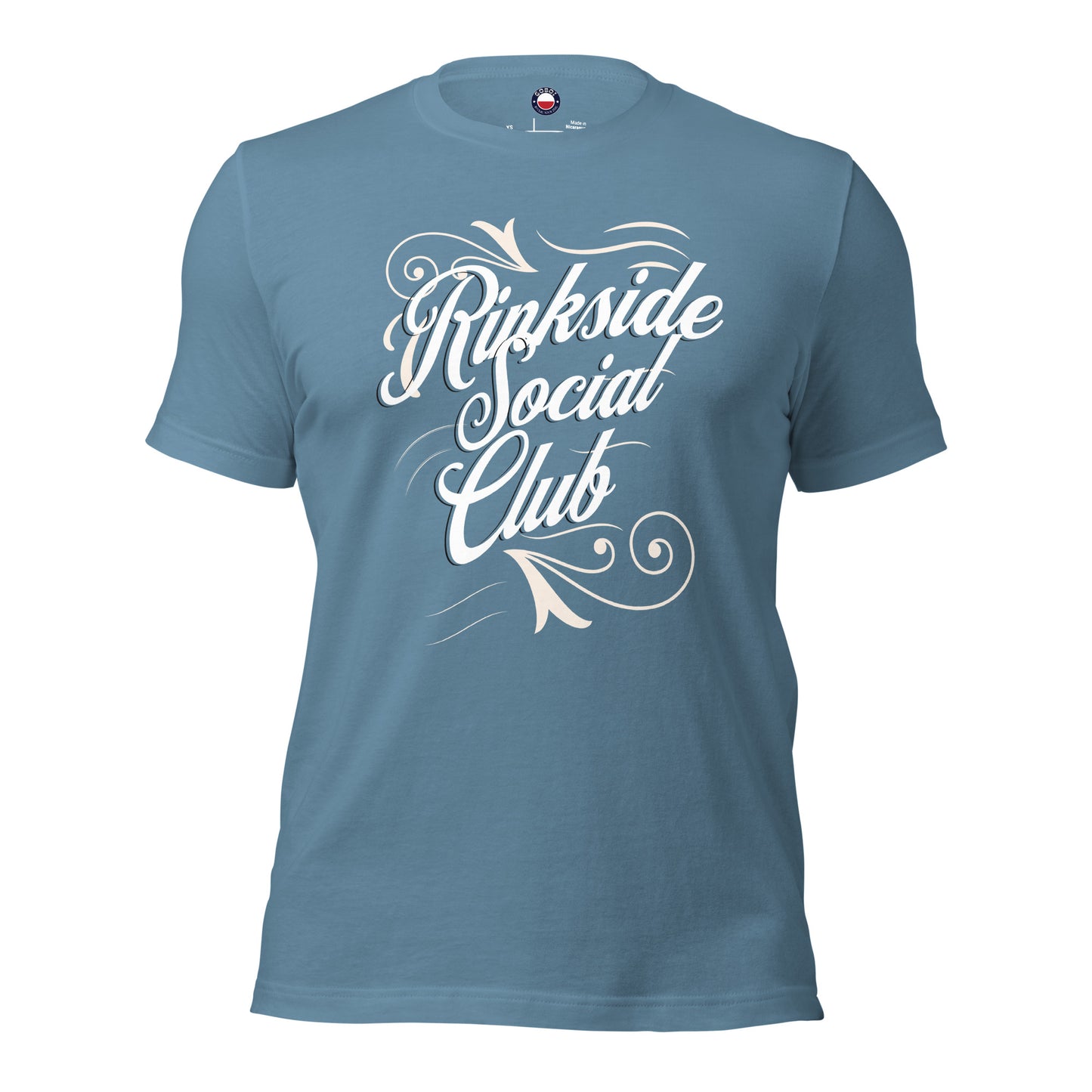Rinkside t-shirt - GoBoi Store - Welcome to the Rinkside Social Club where the rink is more than just a place – it's a way of life! It's where lifelong friendships are forged and where the purest form of athletic life unfolds. This t-shirt is everything you've dreamed of and more. It feels soft and lightweight, with the right amount of stretch. It's comfortable and flattering for all.