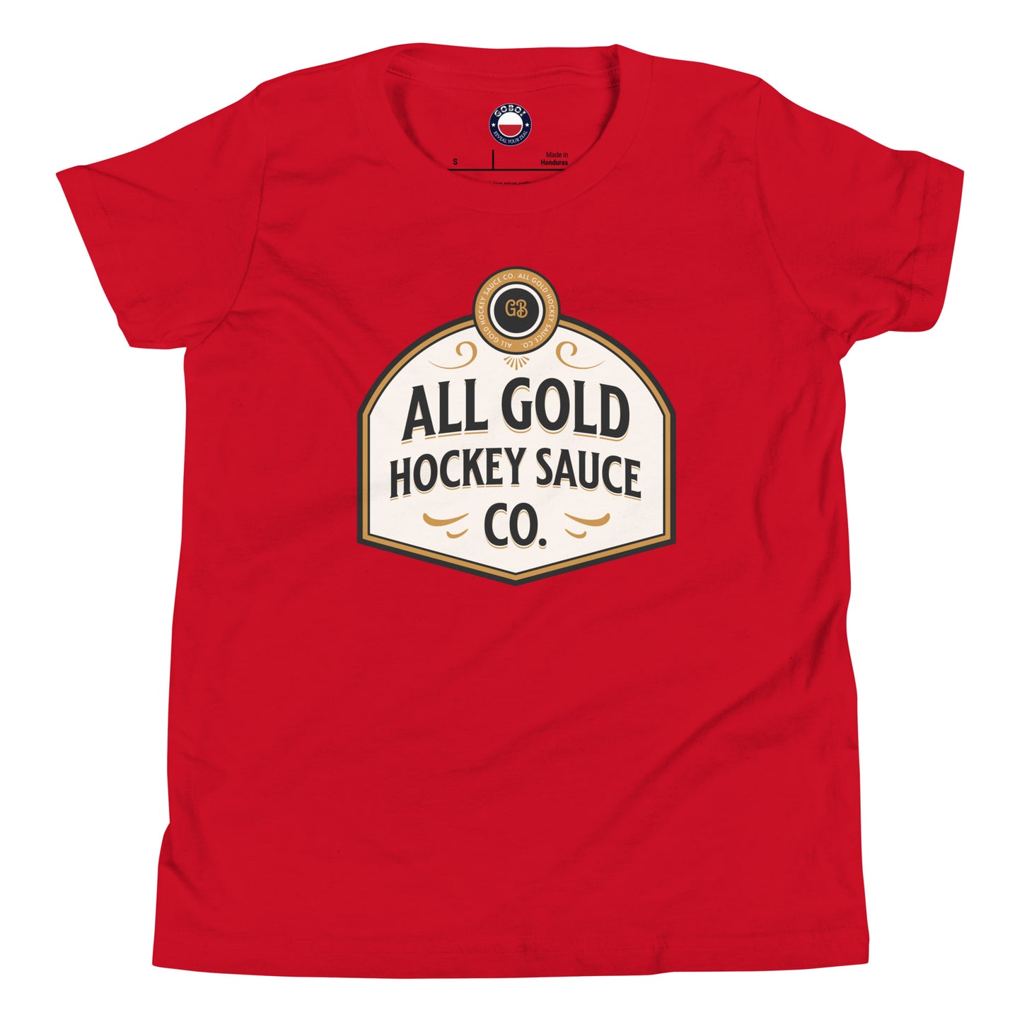 Hockey Sauce youth tee - GoBoi Store - This is the tee that you've been looking for, and it's bound to become a favorite in any youngster's wardrobe. It's light, soft, and comes with a unique design that stands out from the crowd wherever you go!