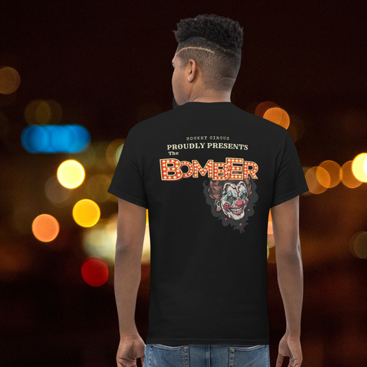 Bomber Circus hockey tee background