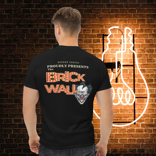 Brick Wall hockey tee background