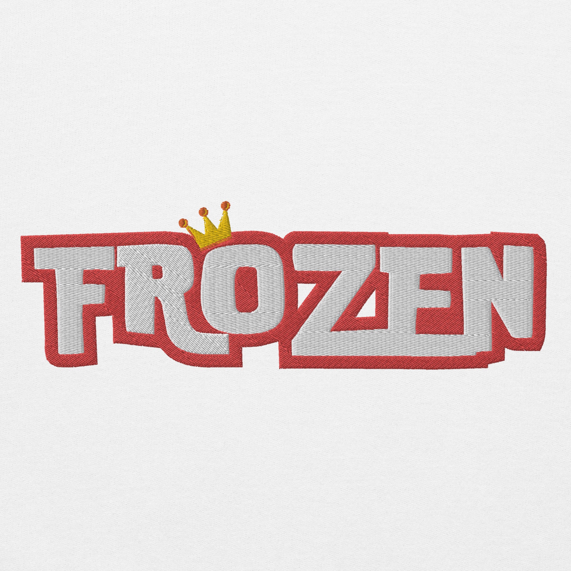 Frozen embroidery