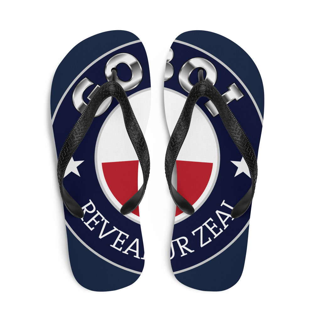 GoBoi logo flip flops 1