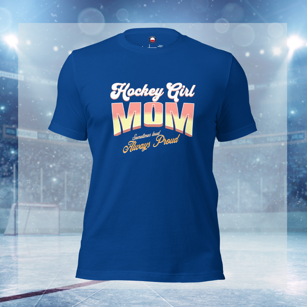 Hockey Girl Mom tee