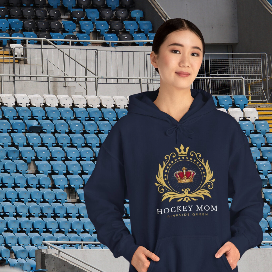 Hockey Mom hoodie navy