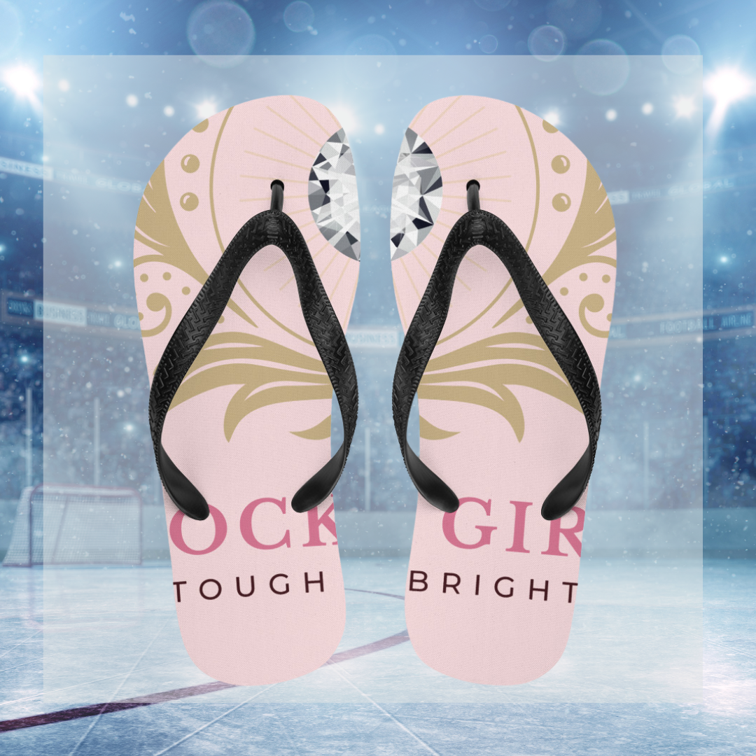 Hockey Girl flip-flops