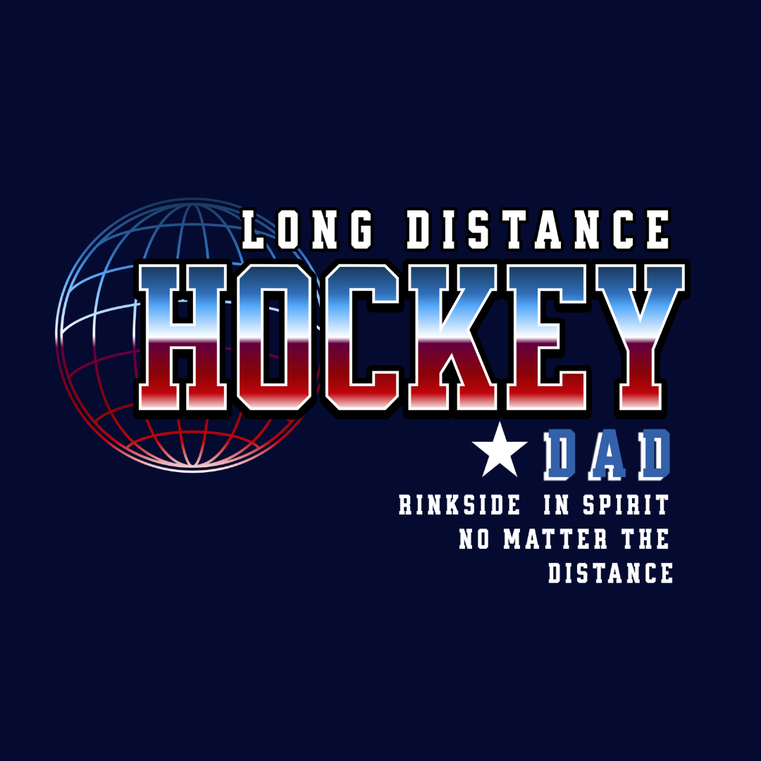 Long Distance Hockey Dad tee