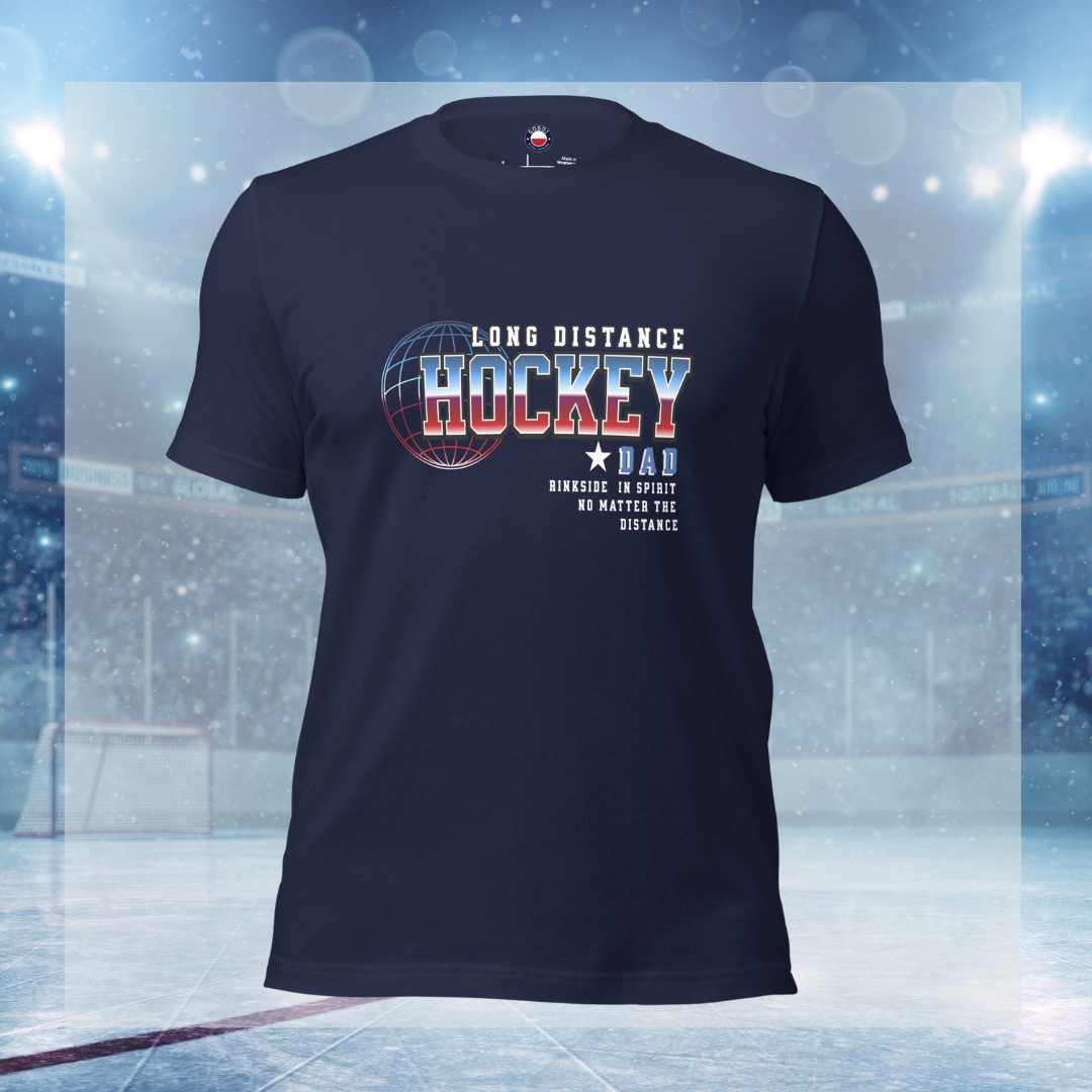 Long Distance Hockey Dad tee