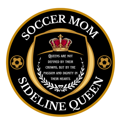 Sideline Queen tumbler - GoBoi Store -  Bow down to the majestic presence of Soccer Moms, the true queens of the sidelines. With grace, elegance, and an unwavering passion for the game, these remarkable women reign supreme in the realm of soccer. Double wall insulation Material: Stainless steel Fits perfectly in car cup holder Spill-resistant sliding lid with a rubber gasket to prevent leaks