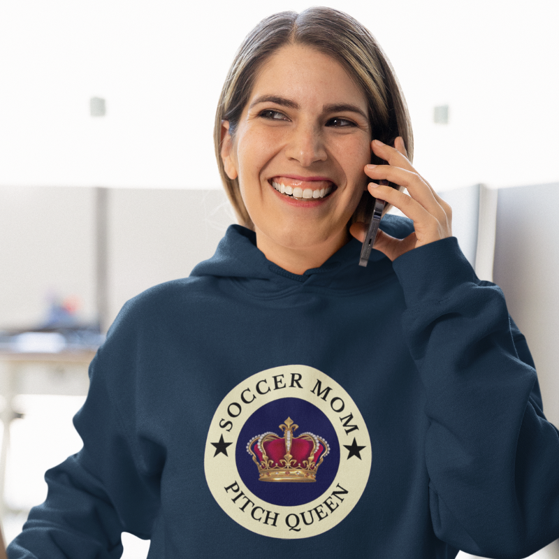 Soccer Mom hoodie navy