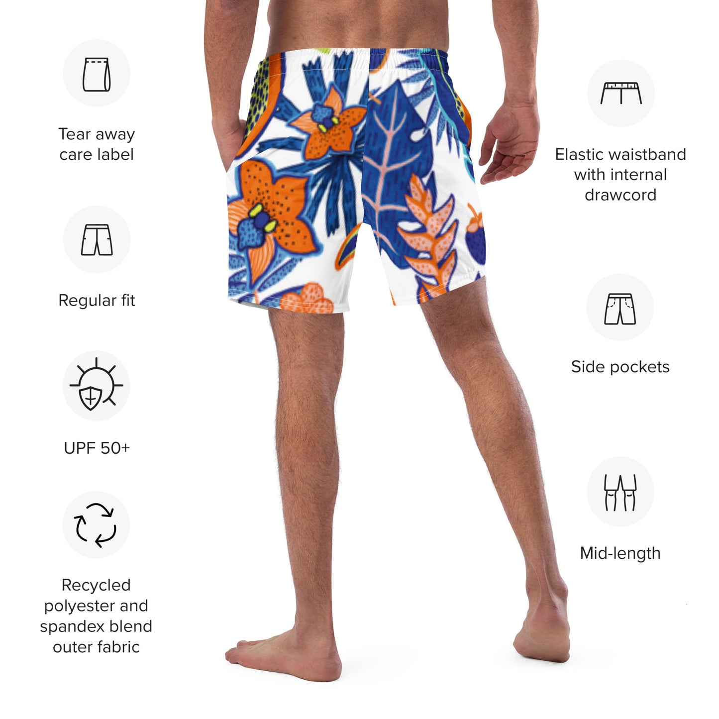 Paradise men's swim trunks