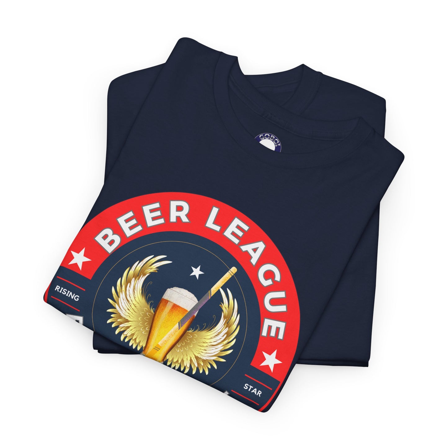 beer league hockey tee navy1