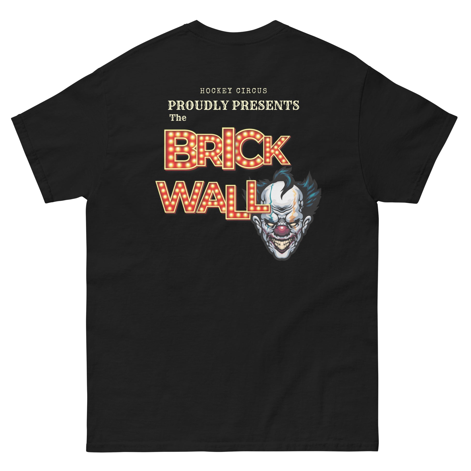 brick wall hockey tee