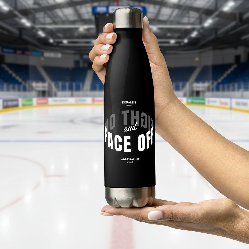 Black stainless steel water bottle