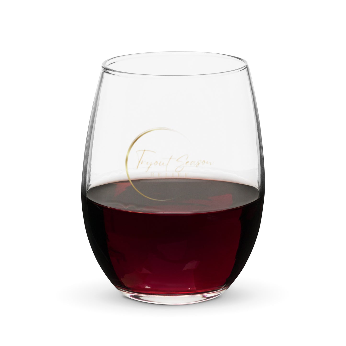 Tryout Season Relief stemless wine glass